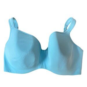 Cacique Full Coverage Underwire Bra Sz 40DDD Teal Aqua